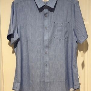 Men's Blue Short Sleeve Shirt